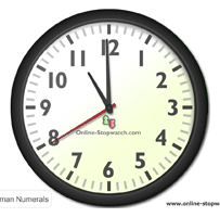 online analog clock with seconds