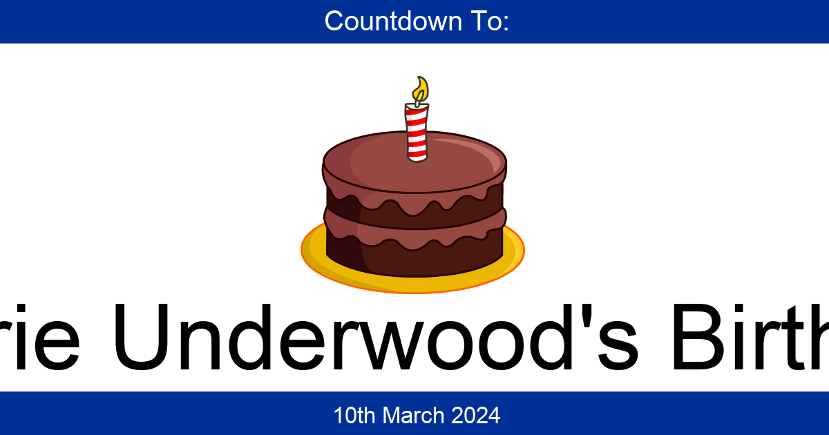 Countdown To Carrie Underwood's Birthday