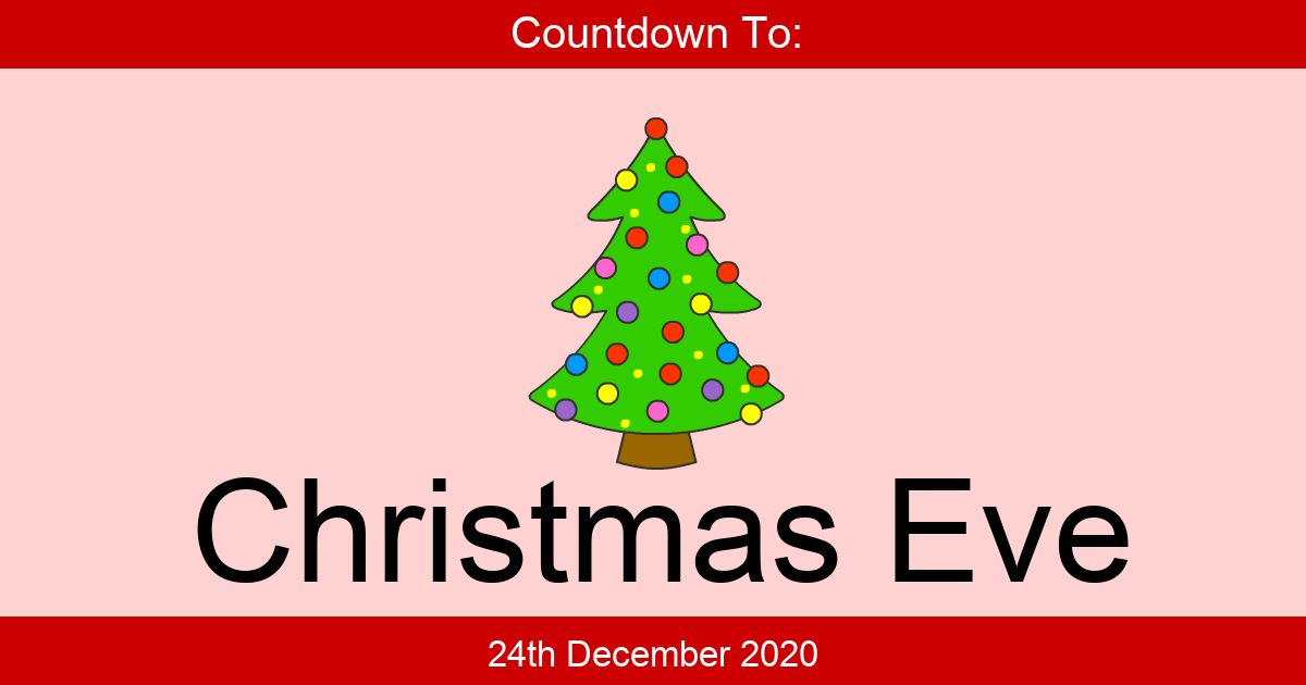 Countdown To Christmas Eve 