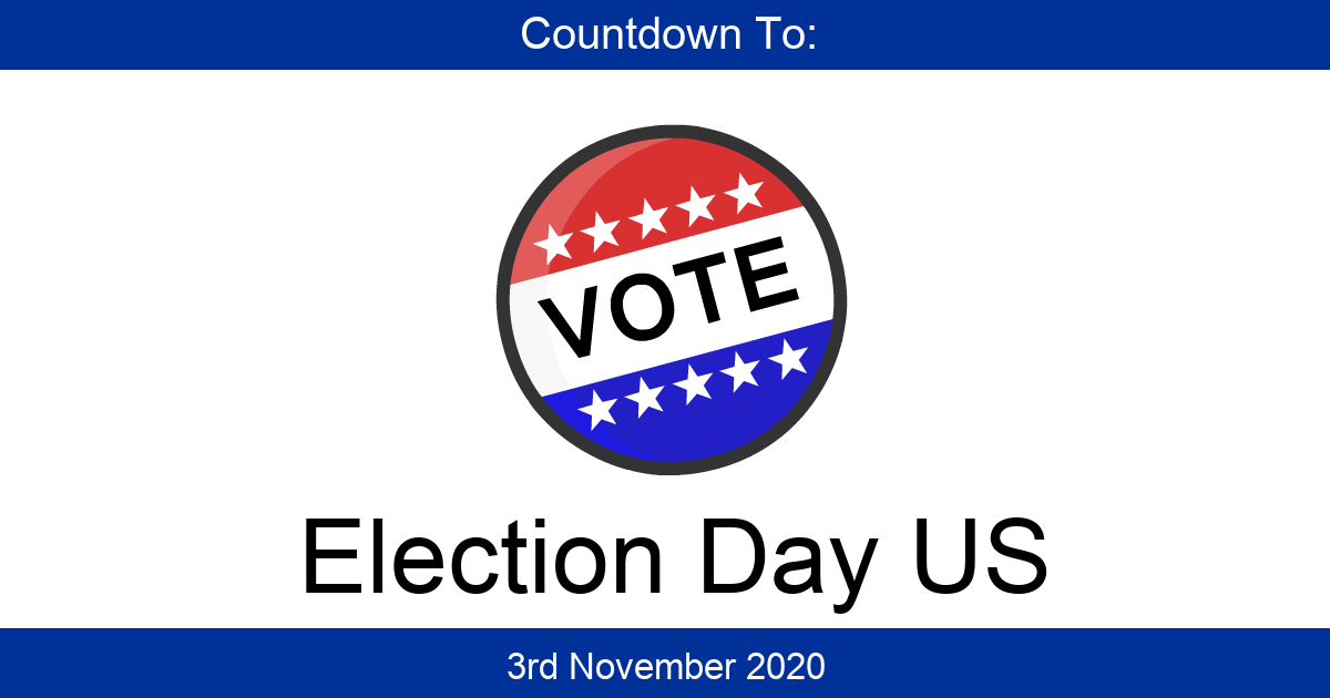 Countdown To Election Day US Days Until Election Day US