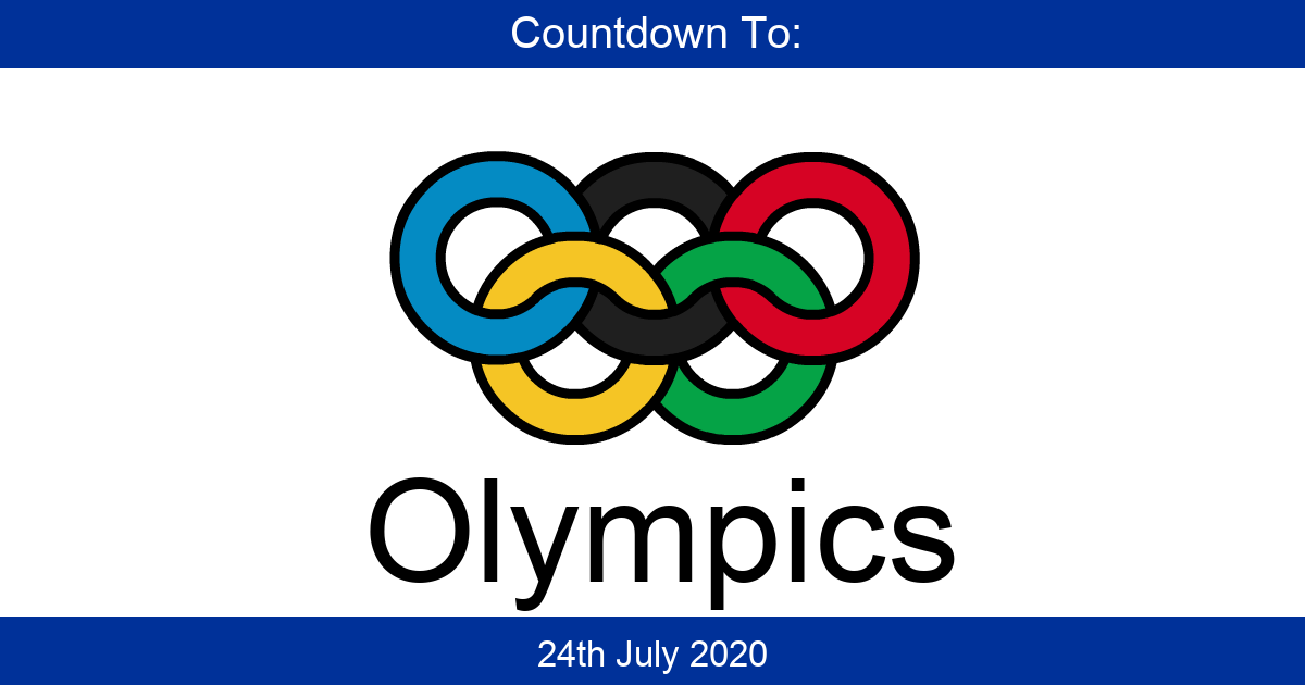 Countdown To Olympics Days Until Olympics