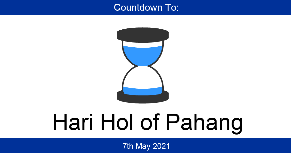 Hari Hol Pahang 2019