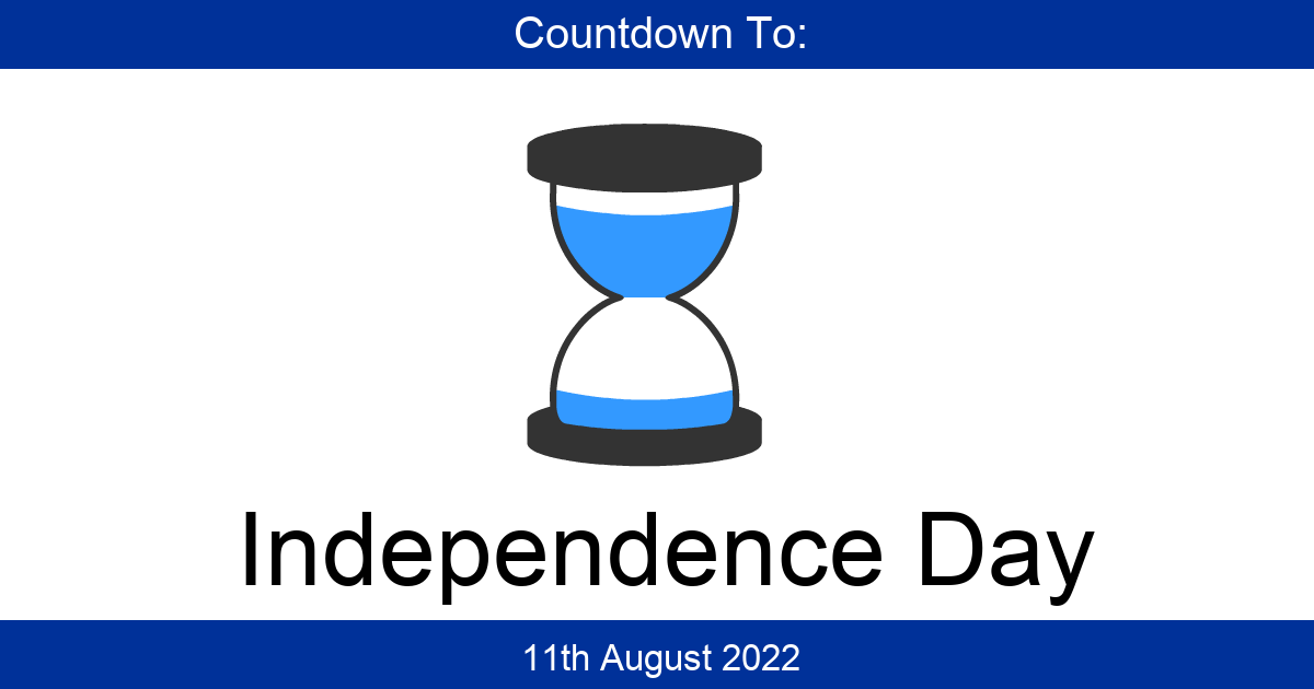 Countdown To Independence Day Days Until Independence Day