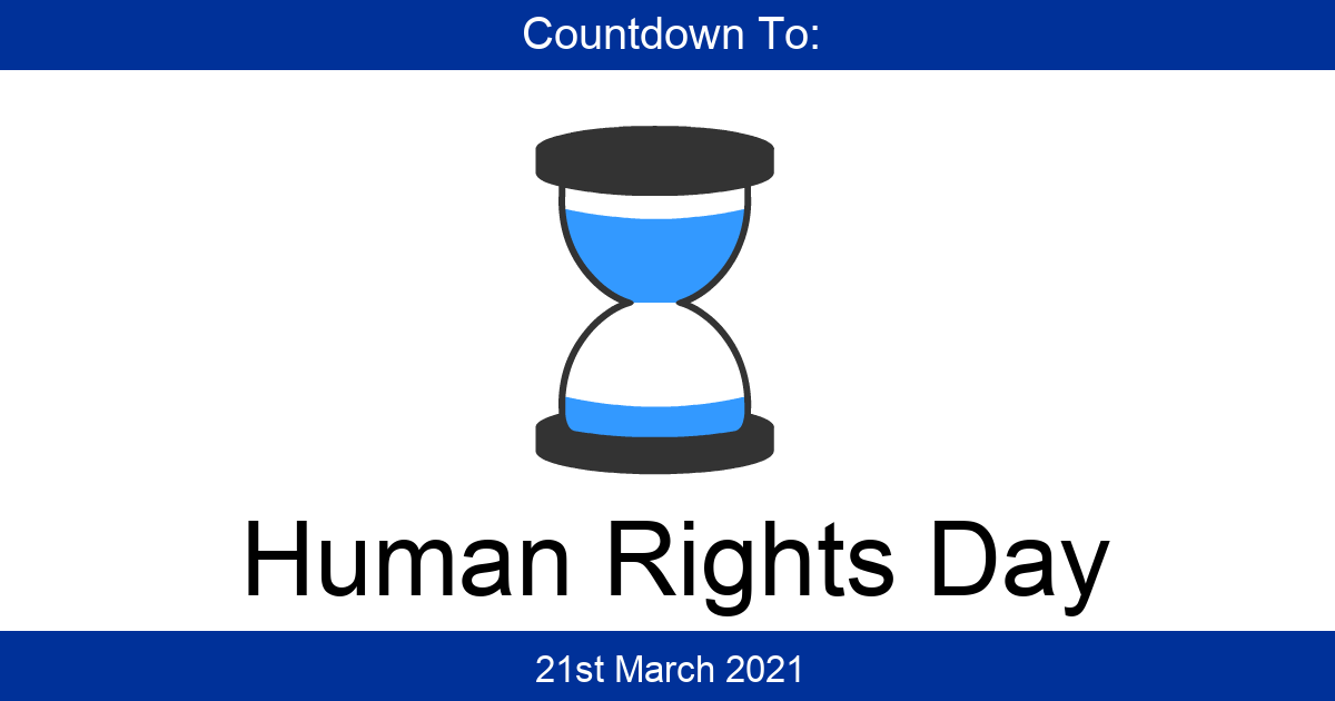 Countdown To Human Rights Day Days Until Human Rights Day