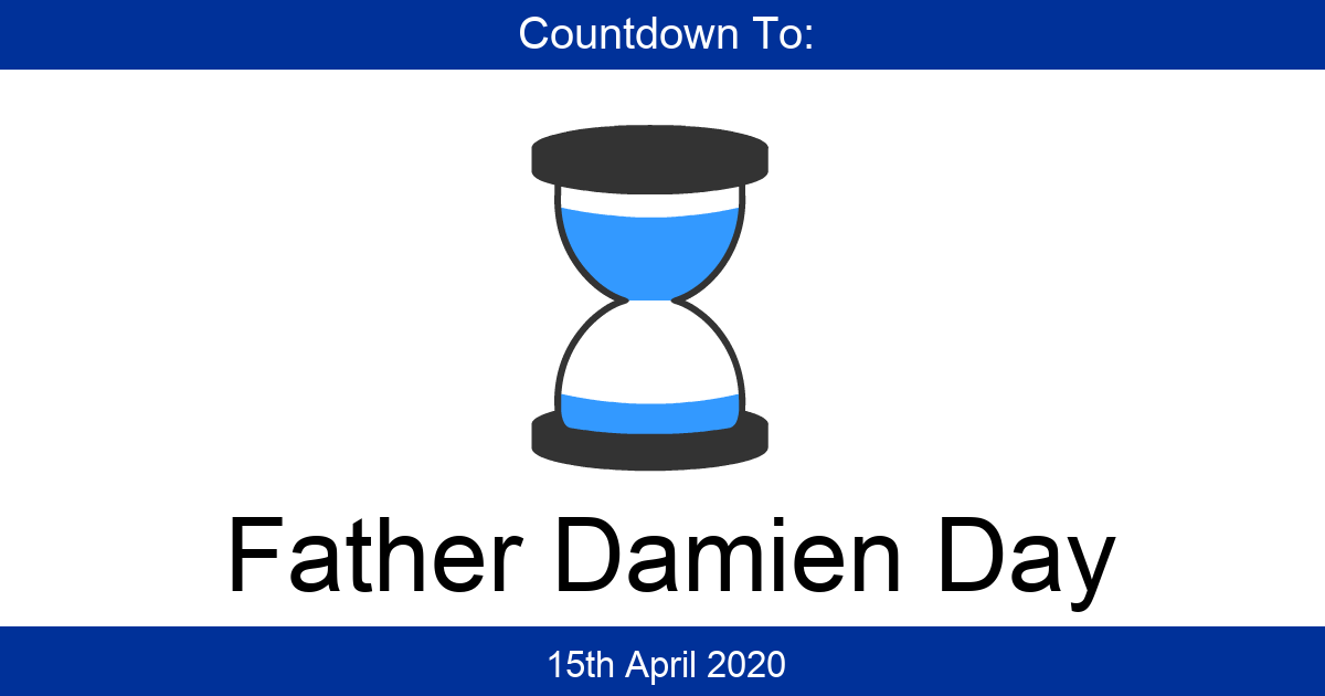 Father Damien Day Countdown!