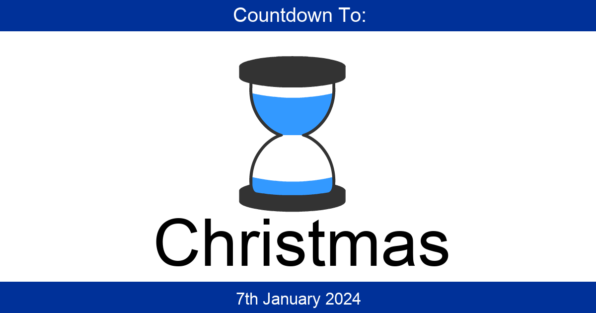 Countdown To Christmas Days Until Christmas