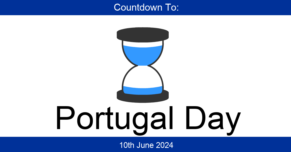 Countdown To Portugal Day Days Until Portugal Day