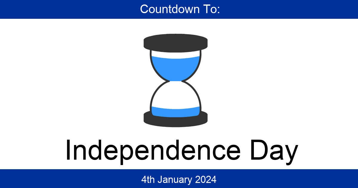 Countdown To Independence Day Days Until Independence Day