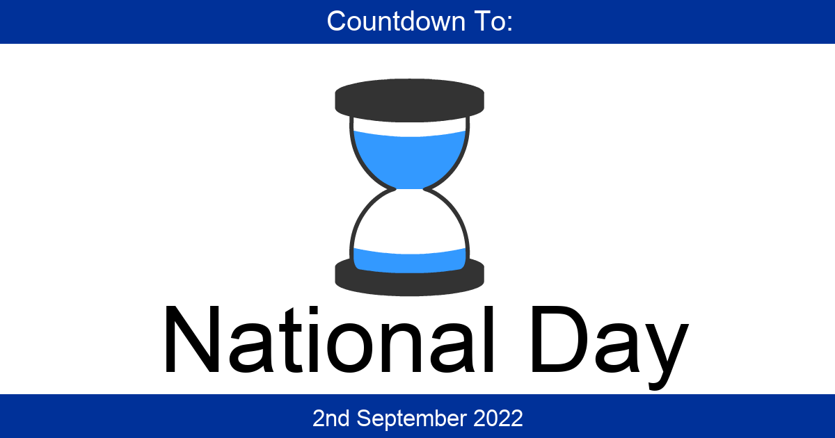 Countdown To National Day | Days Until National Day