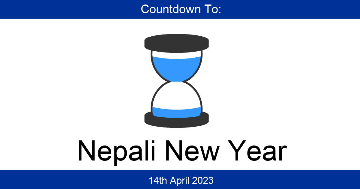 Countdown To Nepali New Year Days Until Nepali New Year