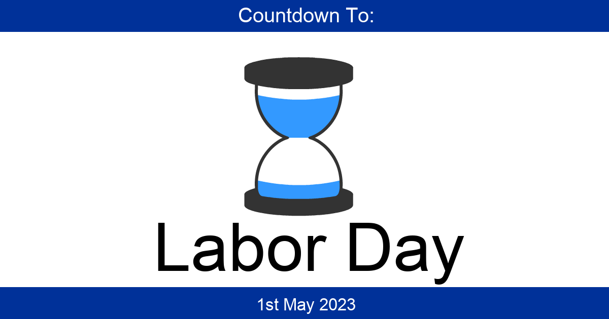 Countdown To Labor Day Days Until Labor Day