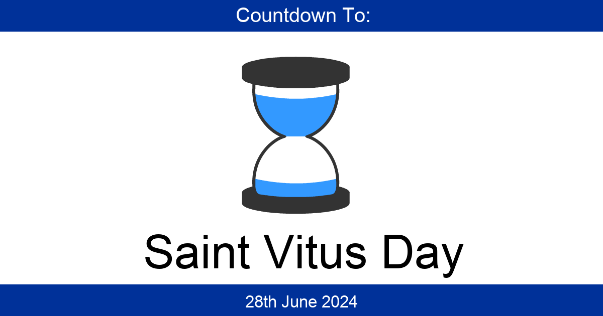 Countdown To Saint Vitus Day Days Until Saint Vitus Day